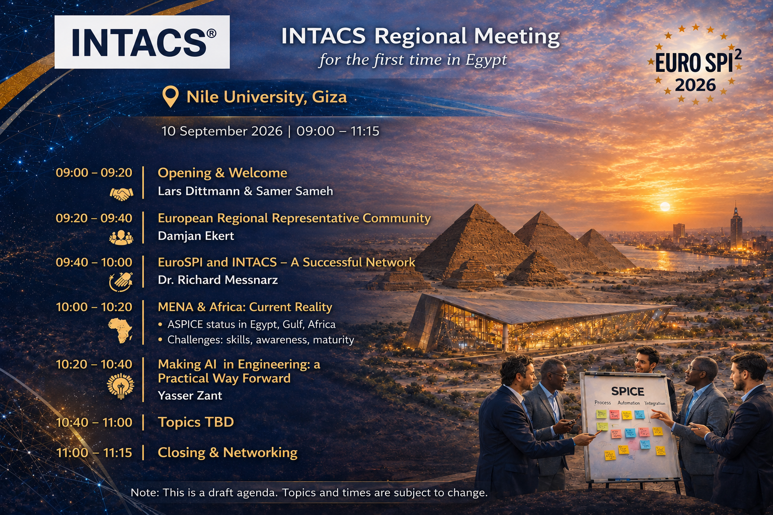 INTACS Regional  Meeting at EuroSPI 2026